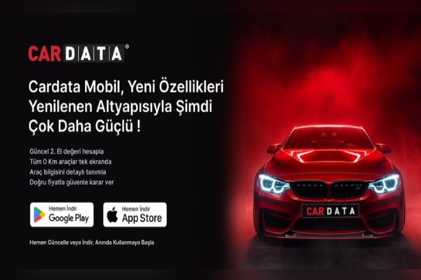 Sıfır kilometre ve gerçekleşen ihale fiyatları Türkiye’de ilk kez Cardata Mobil’de
