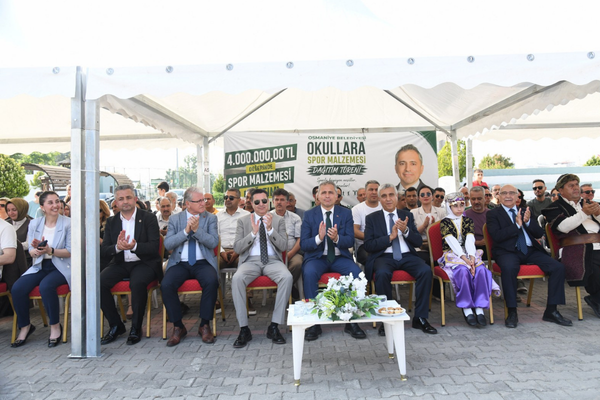 Osmaniye’de 113 okula 4 milyonluk  spor malzemesi desteği