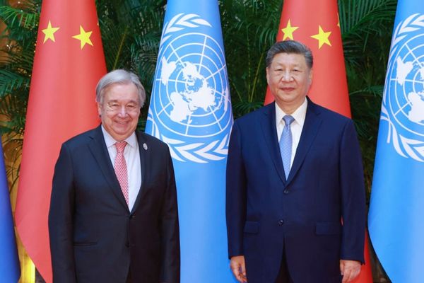 Xi ile Guterres bir araya geldi