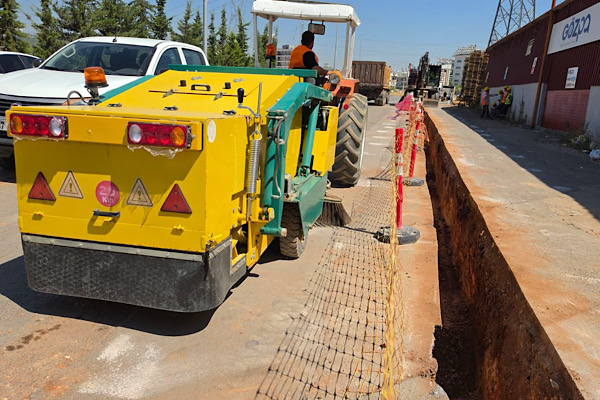 Kepez’de doğalgaz altyapı alanlarında toz oluşumuna karşı yeni sistem devreye alındı