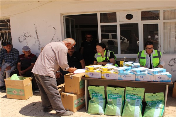 Büyükşehirden selden etkilenen üreticilere destek