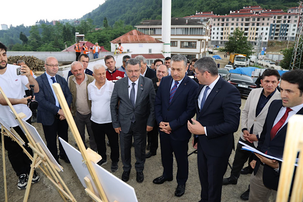 Engelsiz Yaşam ve Otizm Merkezi inşaat sahasında inceleme yapıldı