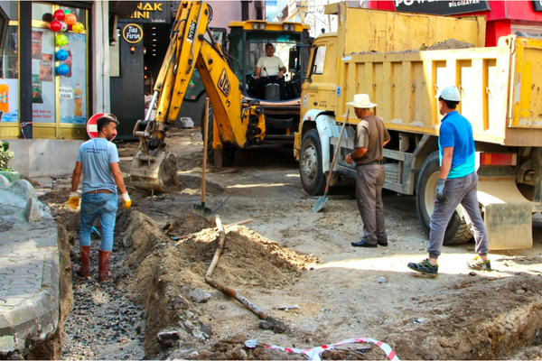 Giresun’da altyapı çalışmaları sürüyor