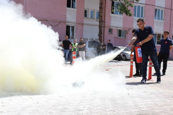 Kayseri’de deprem ve yangın tatbikatı