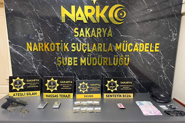 Sakarya’da 4 ayrı uyuşturucu operasyonunda 2 şüpheli tutuklandı