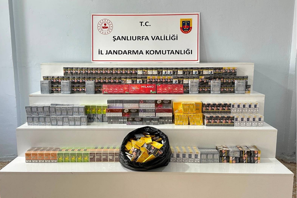 Şanlıurfa’da 5 bin 70 paket gümrük kaçağı sigara ele geçirildi