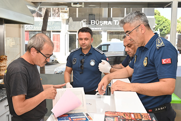 Kumluca’da döner işletmelerine yönelik denetim gerçekleştirildi