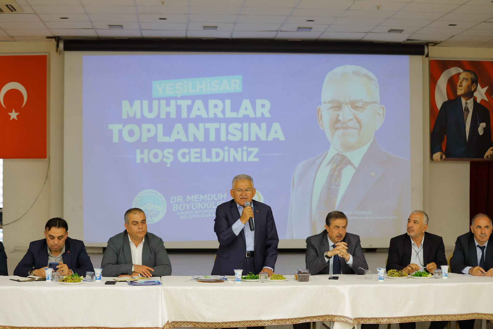 Başkan Büyükkılıç, İncesu ve Yeşilhisar’da muhtarlarla bir araya geldi