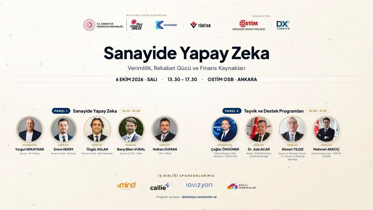 Sanayide Yapay Zekâ İçin Yeni Dönem: Verimlilik ve Finansman Masada