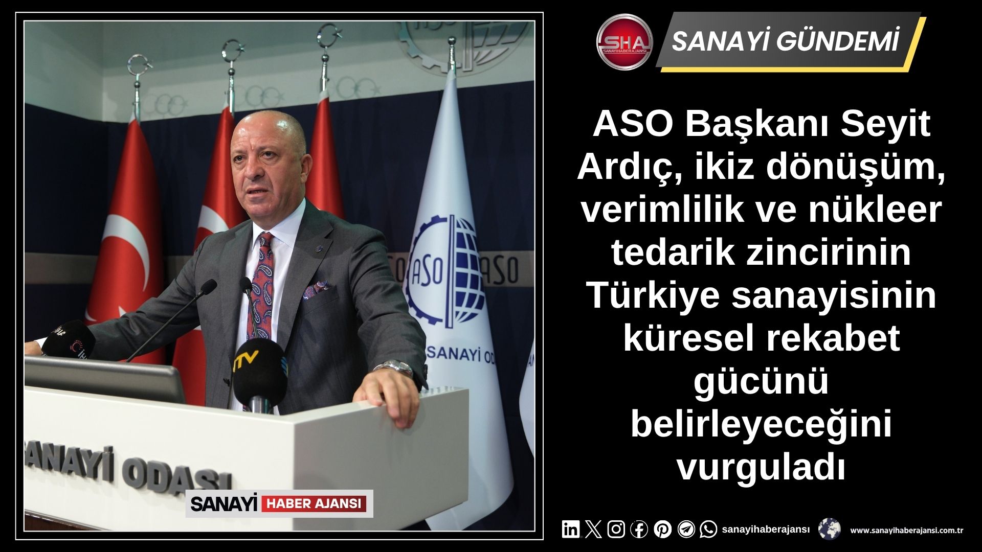 TR  Gezinmeyi atla Ara   Oluştur  9+  Avatar resmi Sanayi Haber Ajansı | Sanayinin Nabzı, Ekonominin Gündemi 15.09.2026