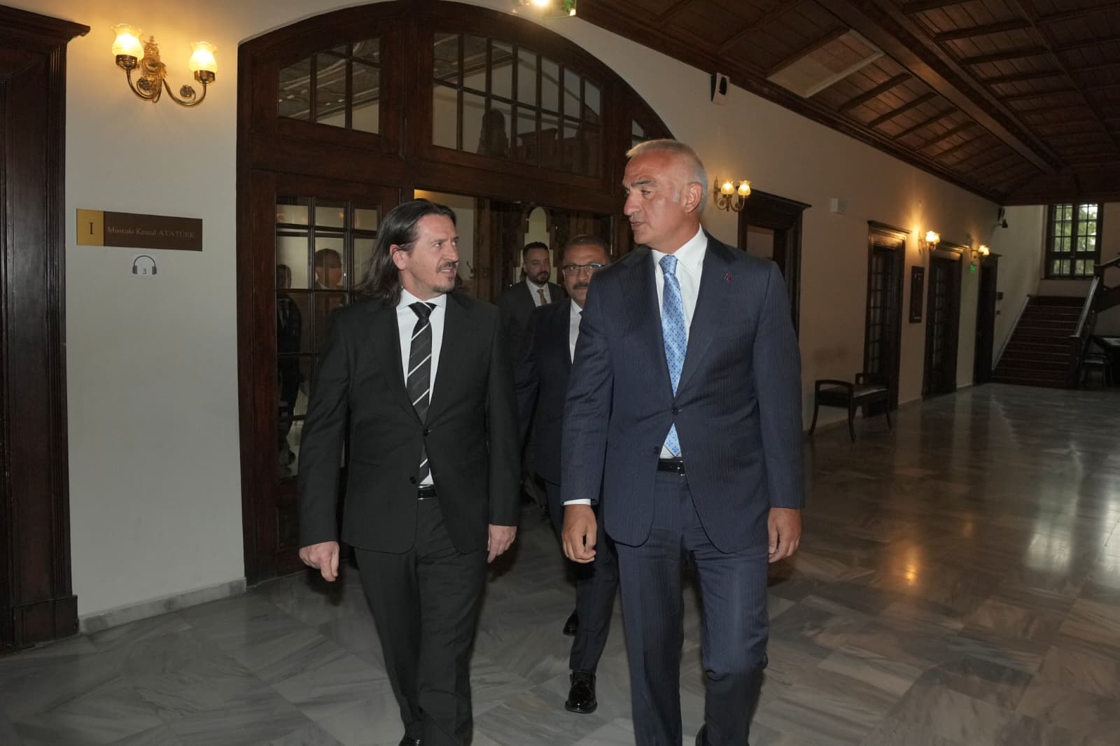 Bakan Ersoy ve Kuzey Makedonya Kültür ve Turizm Bakanı Süleymani Ankara’da görüştü