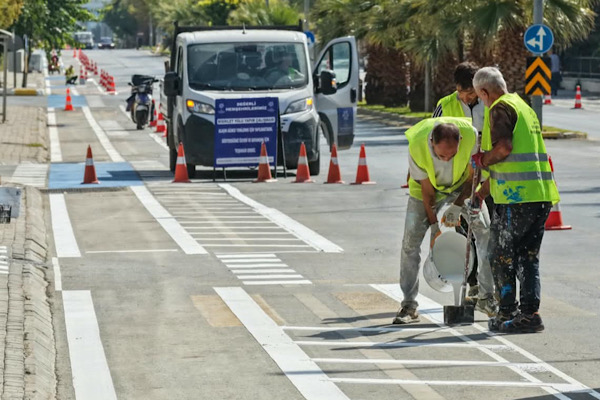 Aydın’da 11 kilometrelik bisiklet yolu için çalışmalar başladı