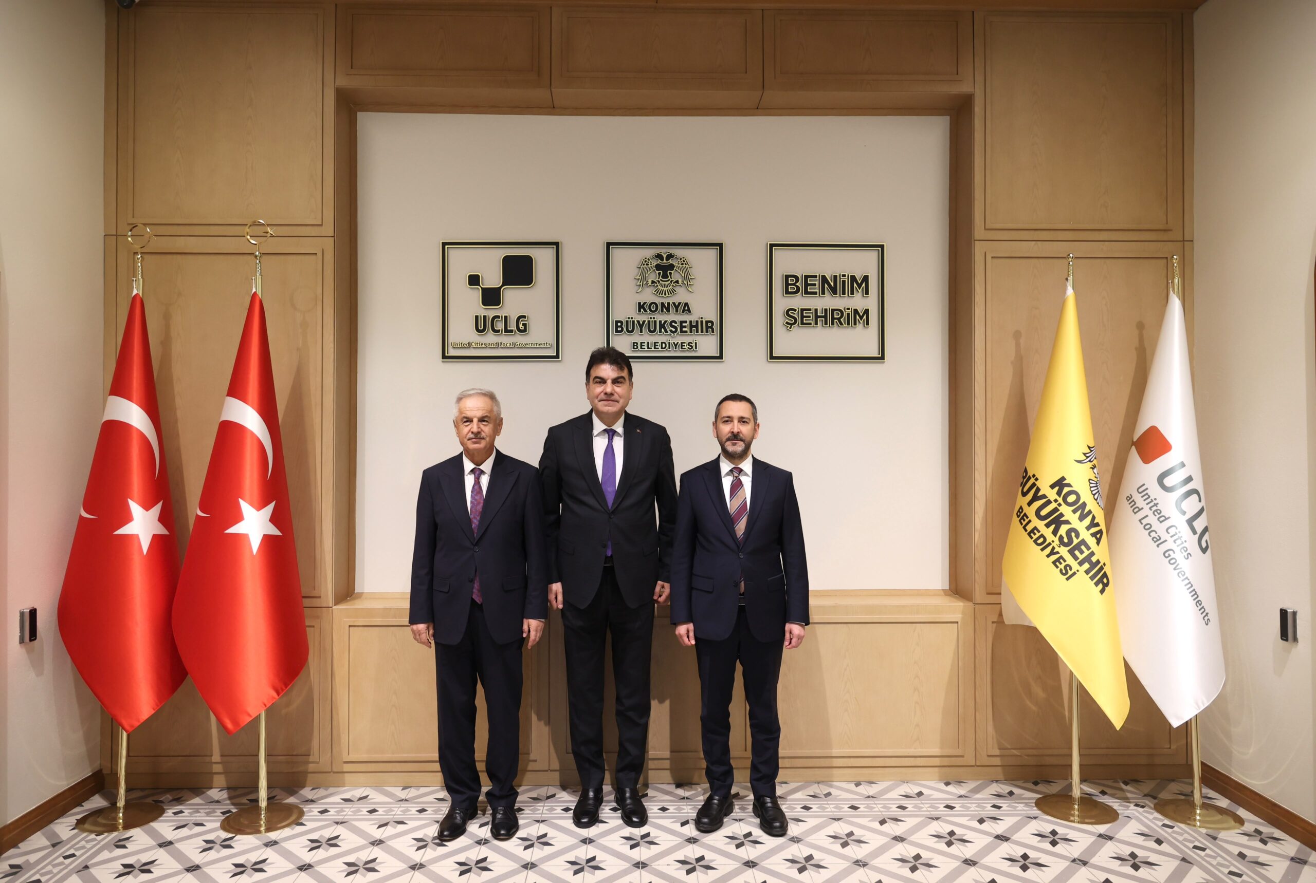 Milli Savunma Bakan Yardımcısı Heybet, Konya Büyükşehir Belediyesi’ni ziyaret etti