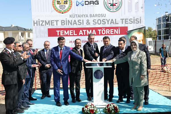 Kütahya Barosu hizmet binası ve sosyal tesisinin temeli atıldı