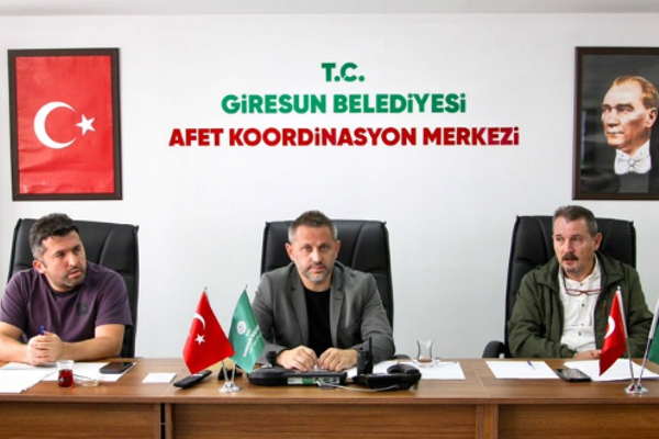 Giresun’da Afet Risk Yönetimi ve Hazırlık Toplantısı gerçekleştirildi