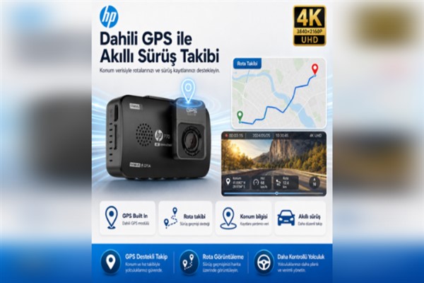 HP P70 4K araç içi kamera EVOFONE güvencesiyle satışta