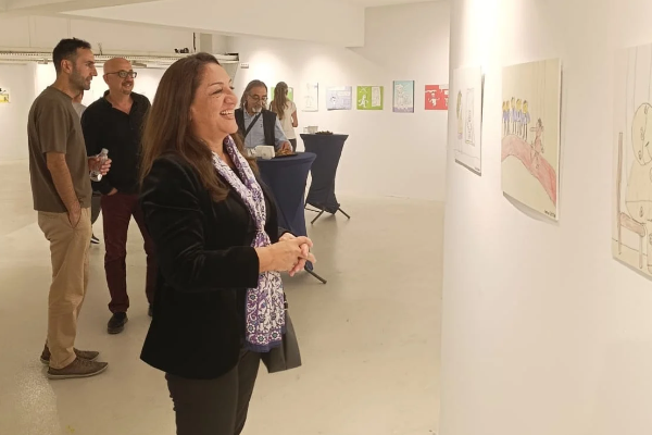 Nilüfer’de uluslararası karikatür sergisi açıldı